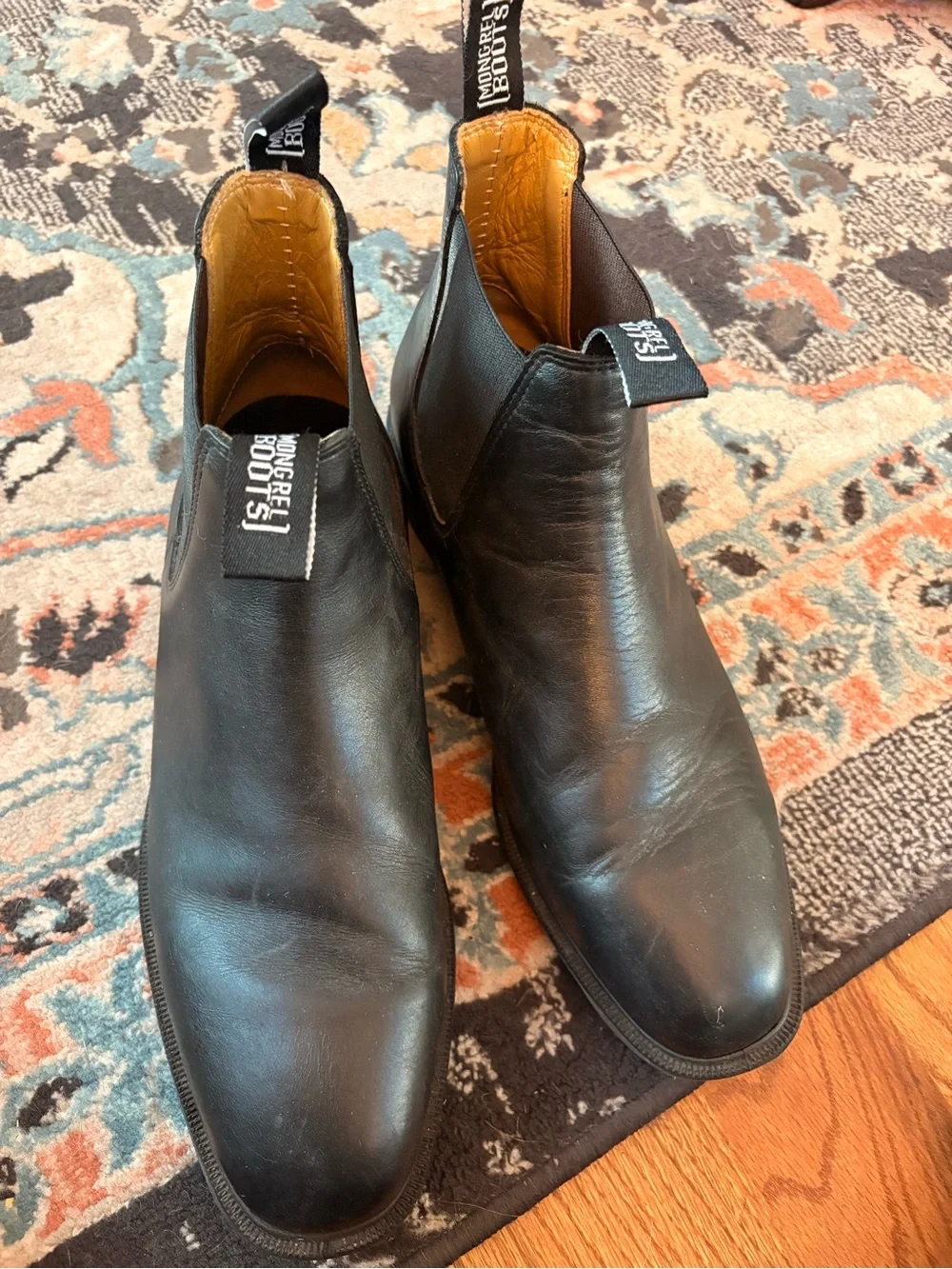 Blundstone Style Black Chelsea Boots for Men (Mongrel Australian Made Brand)